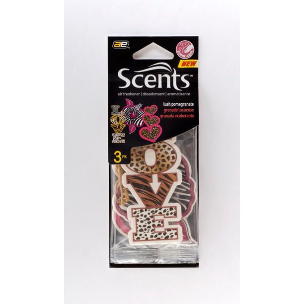 Auto Expressions Scents Air Freshner Novelty Paper, Animal Print Pack