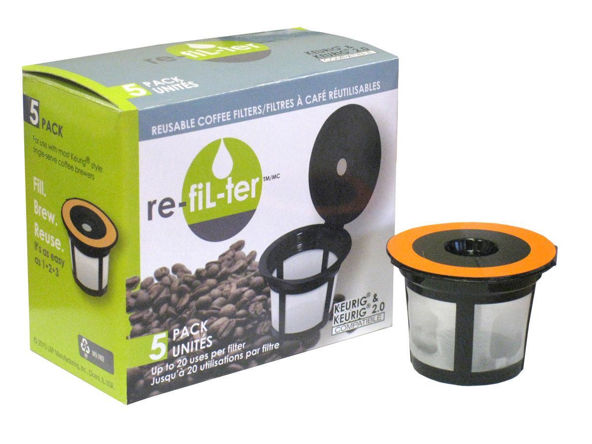re-fiL-ter Filtre à café réutilisable Filtre simple réutilisable