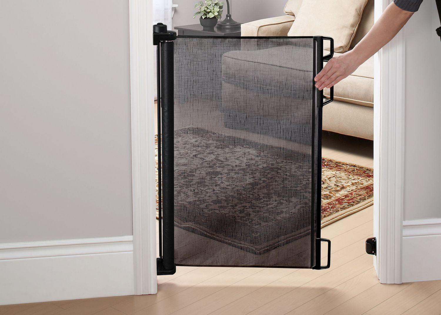 Bily Retractable Safety Gate Black Walmartca - bily retractable safety gate black walmartca -