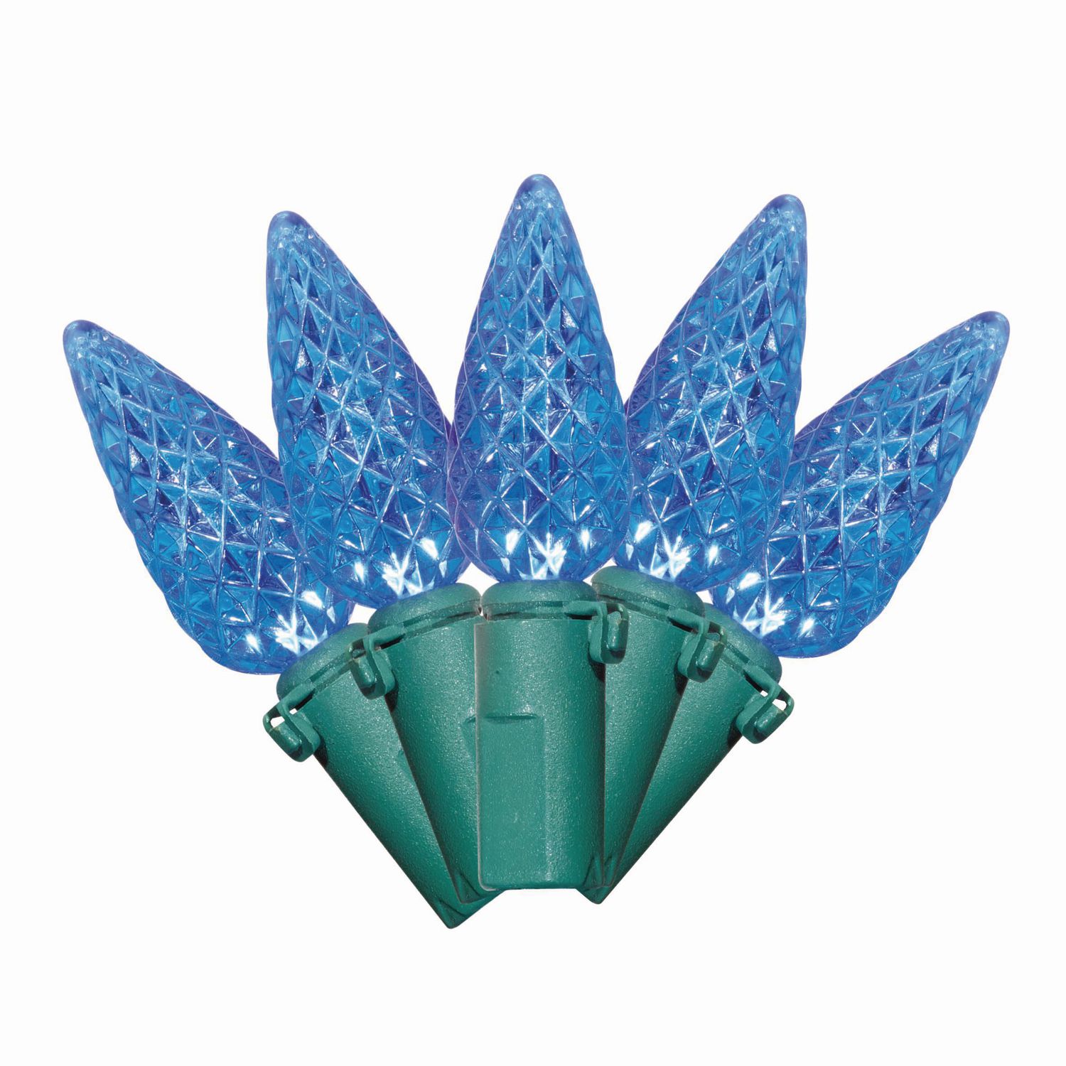 Holiday Time 45' 200Count LED C6 String Christmas Lights, Blue