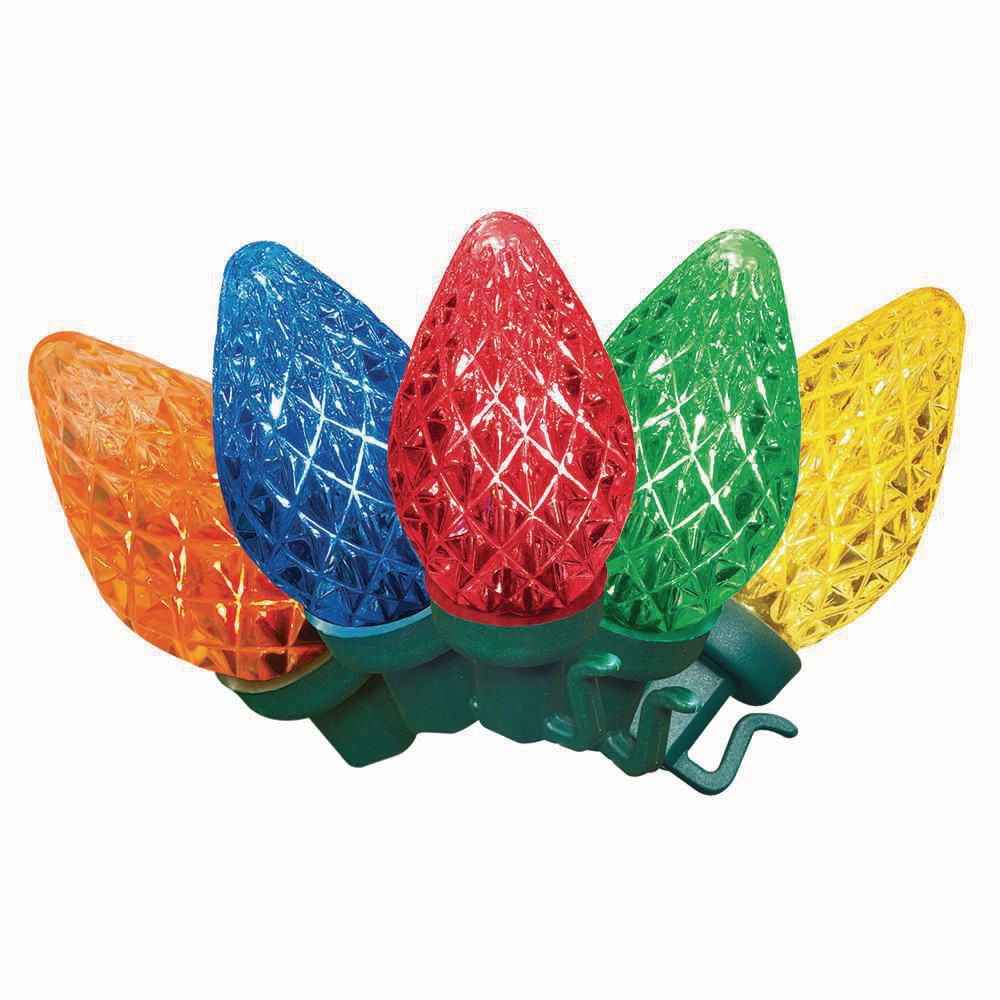 Holiday Time 14.4' 25Count LED C7 String Christmas Lights, Multicolour