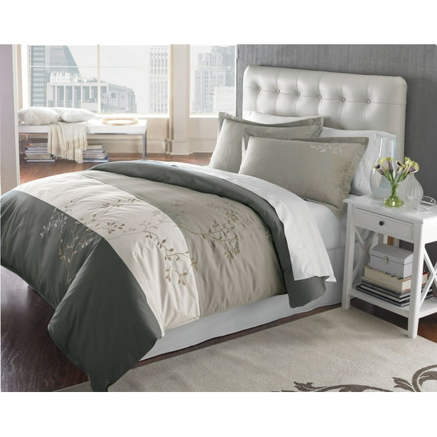 Springmaid Adelaide D/Q Duvet Cover Set, 100 Cotton Duvet Cover with