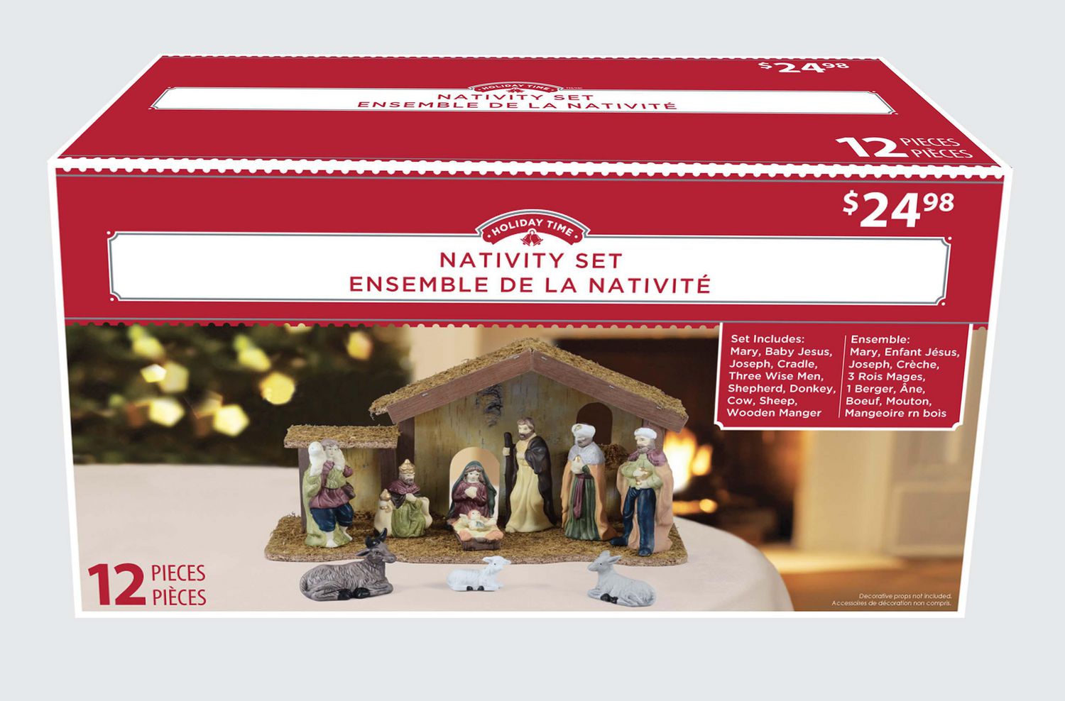 Holiday time 12 Pieces Nativity Set  Walmart Canada