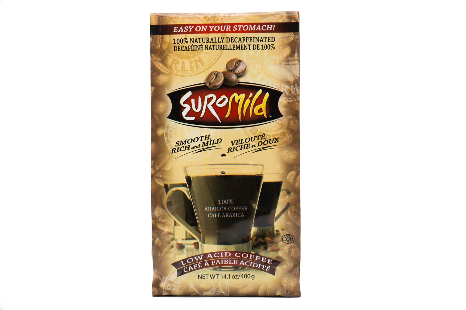 Euromild 100% Naturally Decaffeinated Low Acid Coffee ...