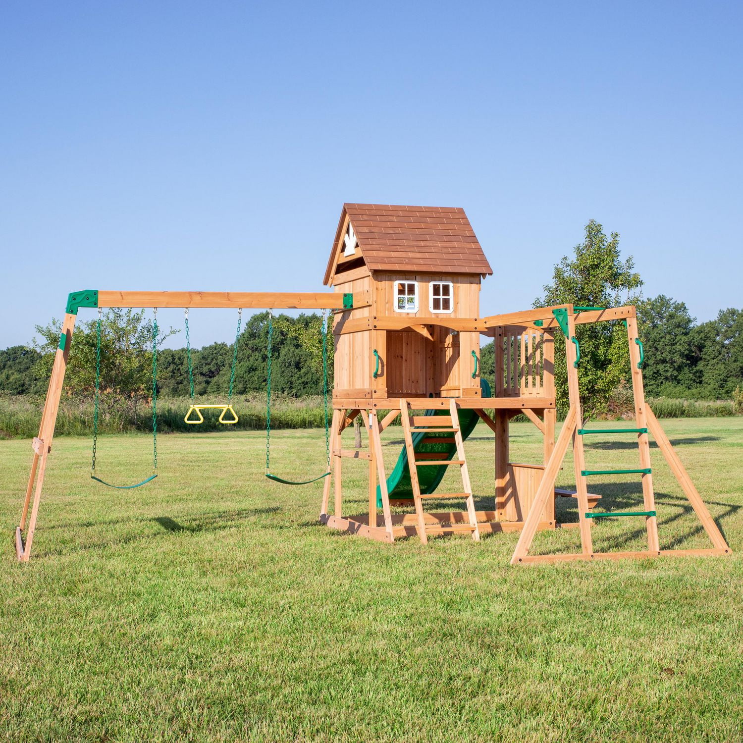 Montpelier wooden hot sale swing set