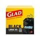 60 grands sacs à ordures  noirs ForceFlex de Glad d’une capacité de 90 L Garantis  résistants – image 1 sur 6