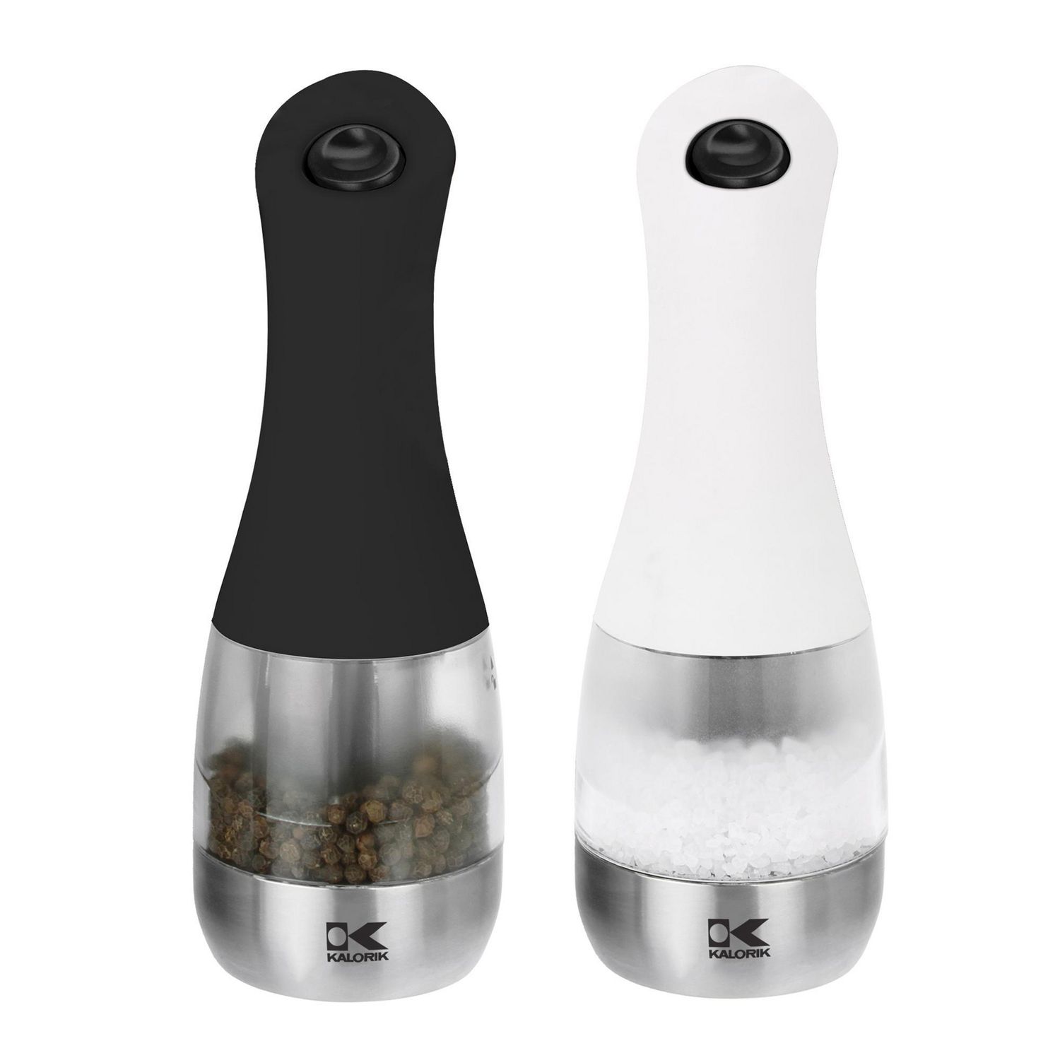 Best Buy: Kalorik Contempo Electric Salt and Pepper Grinder Set