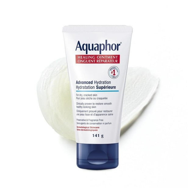 Aquaphor Healing Ointment, Multipurpose Ointment for Dry, Cracked Skin, 141g Tube