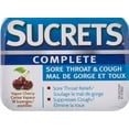 thumbnail image 1 of Sucrets Complete Sore Throat & Cough Cherry Vapor Lozenges, 1 of 3