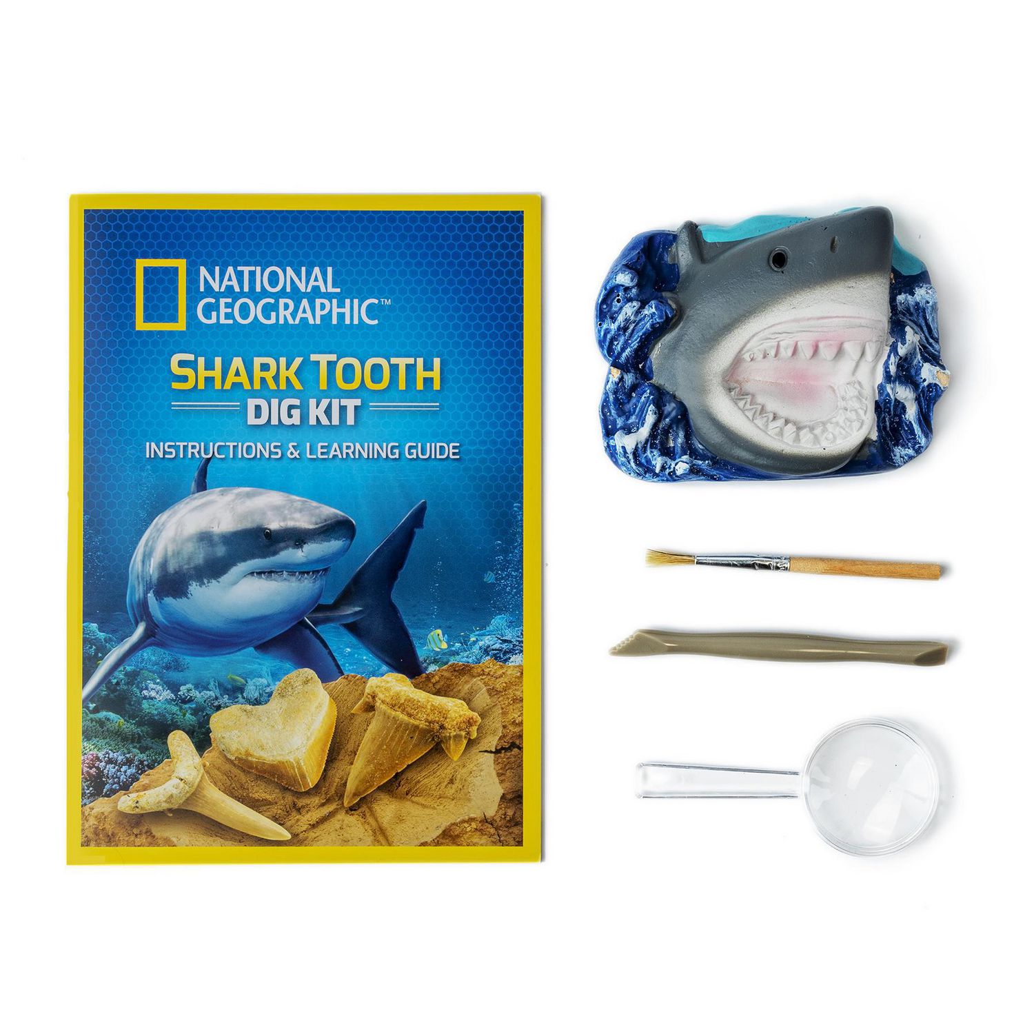 Vvikizy Jouets de dents de dentiste de requin Jouets de dentiste de requin,  anti-Stress, jeu interactif puericulture coffret Bleu