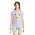 thumbnail image 1 of Pokemon Girls' Cap Sleeve Top, 1 of 3