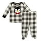 Ensemble pyjama George baby pour bébé garçons, 2 pièces en mirco polaire – image 1 sur 1