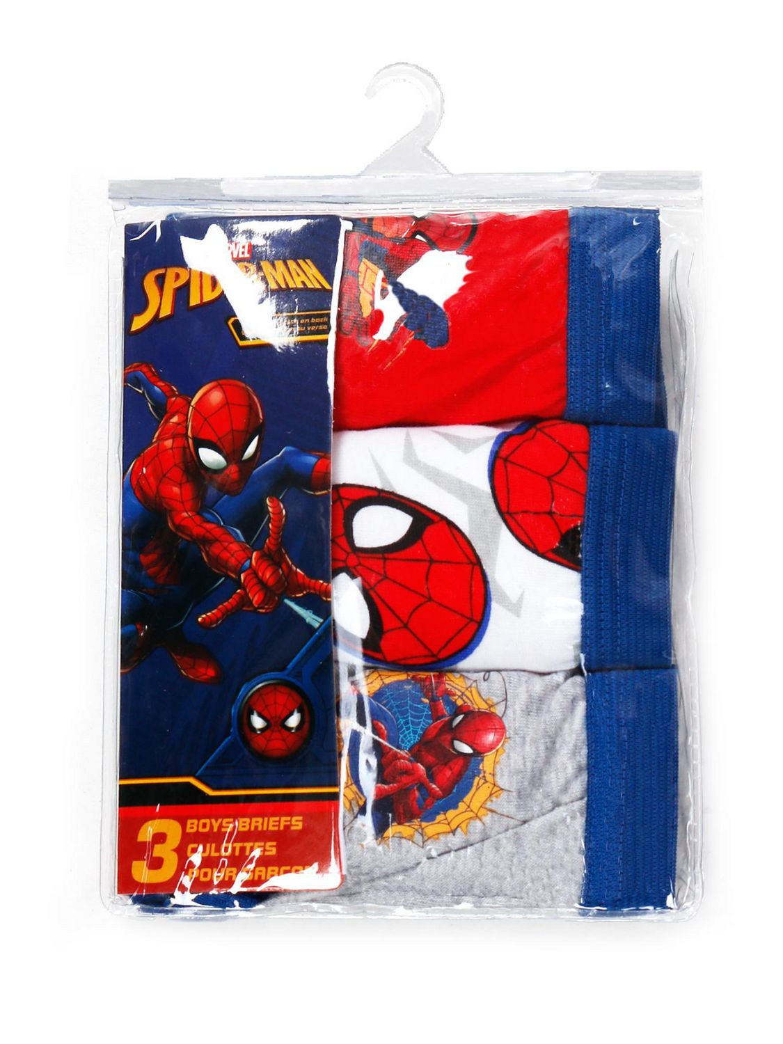 Spiderman three pack underwear for boys 