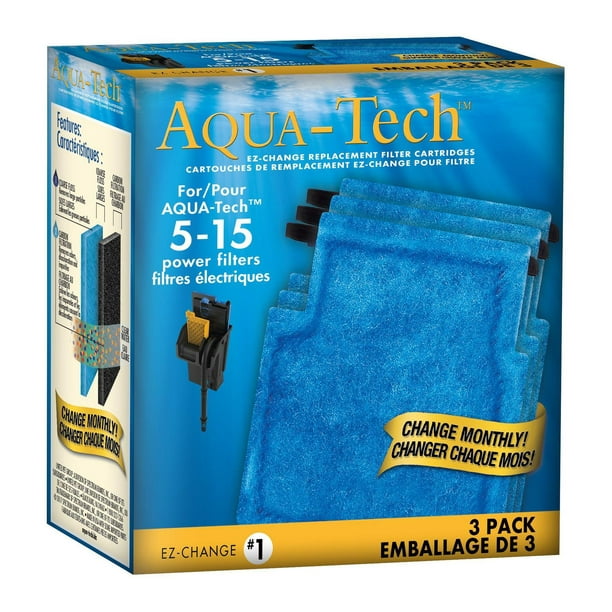 Aqua-Tech Cartouche Filtrante 5-15, Paquet de 3 Cartouche filtrante Aqua-Tech de 5 à 15 gallons, paquet de 3