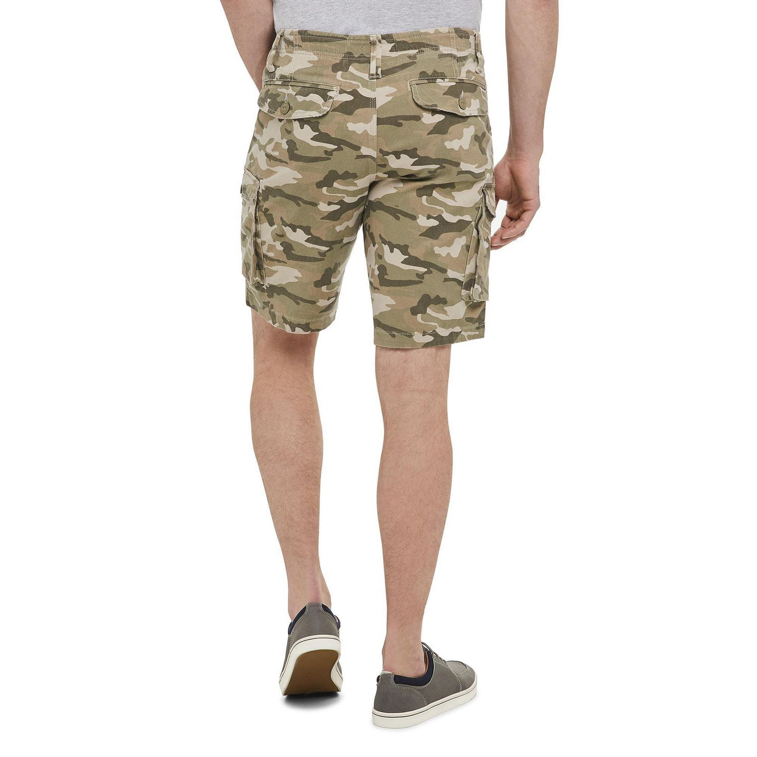 Short cargo imprimé avec ceinture montée souple George pour hommes