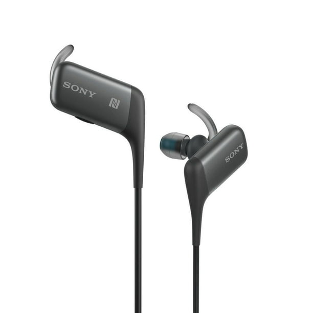 Écouteurs sportfs sans fil Bluetooth intra-auriculaires avec microphone de Sony - MDRAS600BTB