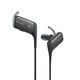 Écouteurs sportfs sans fil Bluetooth intra-auriculaires avec microphone de Sony - MDRAS600BTB – image 1 sur 1