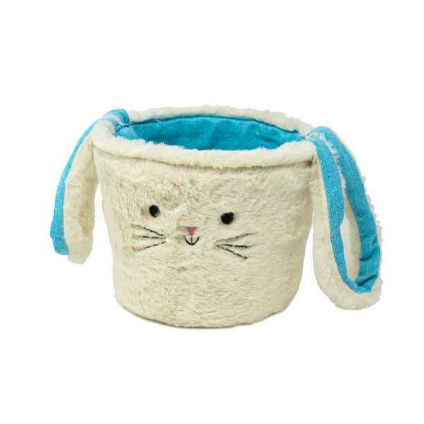 Blue Plush Bunny Basket - Walmart.ca