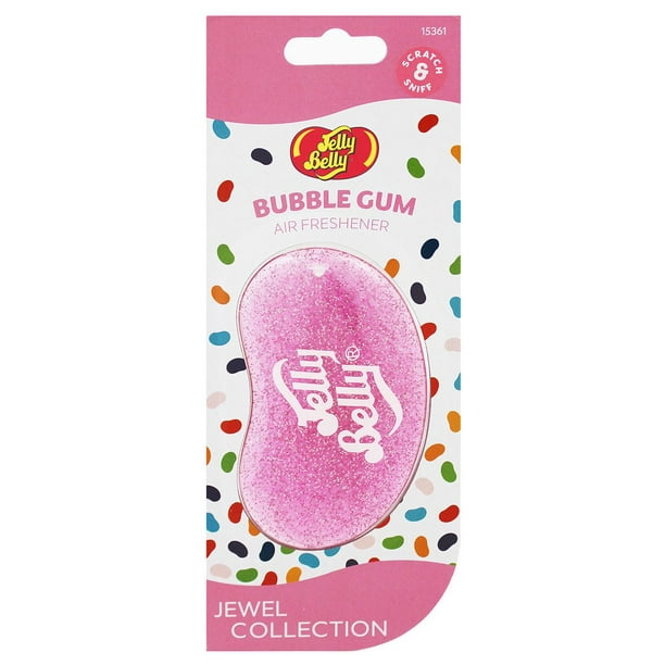 Jelly Belly Car Air Freshener - Bubble Gum 3D Hanging Freshener. Car Scent  Lasts Up To 30 Days, Air Freshener Car, Home or Office. Genuine Jelly Belly