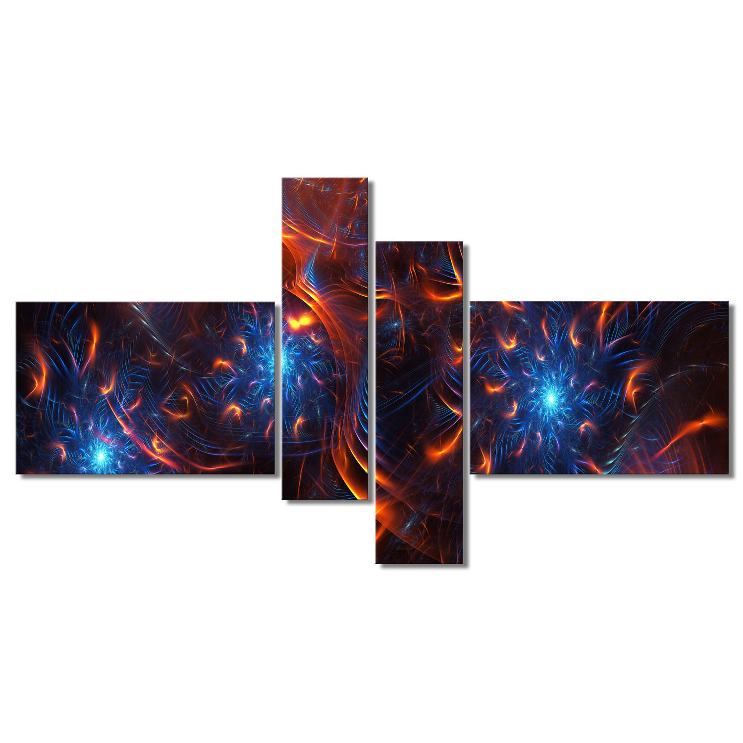 Design Art Fire And Ice Large on Canvas Wall Art Walmart Canada