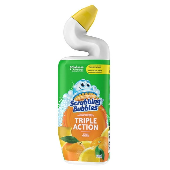 Scrubbing Bubbles® Toilet Bowl Cleaner, Triple Action, Citrus Scent, 710mL