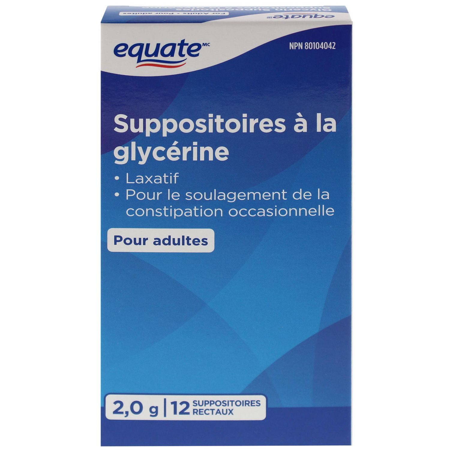 Equate Glycerin Suppositories, 12 Rectal Suppositories