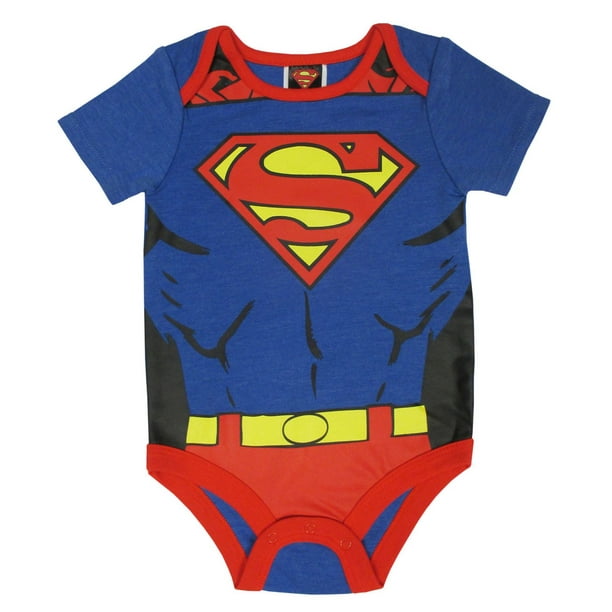 Cache-couche à manches courtes de Superman pour bébé garçons