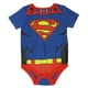 Cache-couche à manches courtes de Superman pour bébé garçons – image 1 sur 1