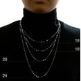thumbnail image 2 of Luxury Designs 18” unisex Sterling Silver Singapore chain, 2 of 2