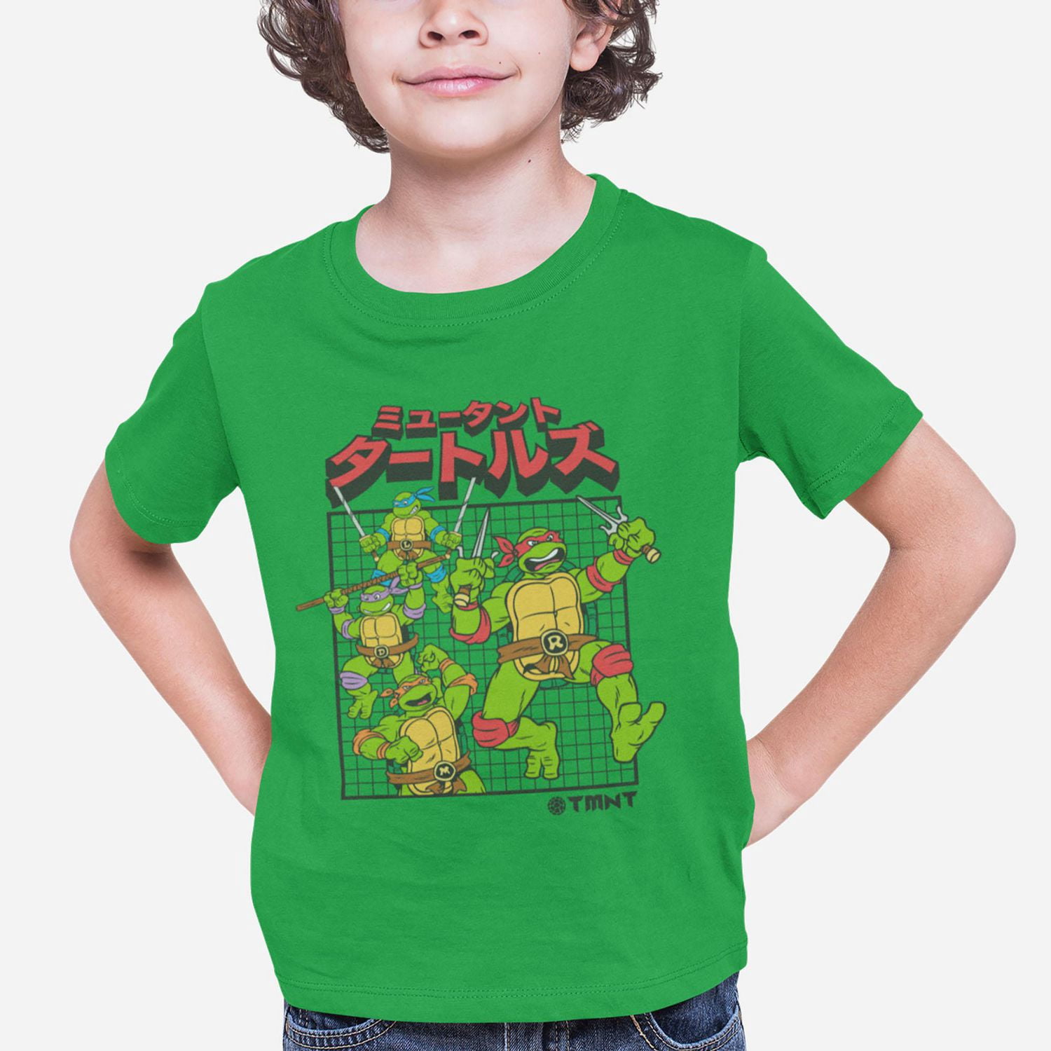Teenage Mutant Ninja Turtles T-shirt de base pour garçon. Ce t-shirt à col rond pour garçons a des manches courtes et un imprimé tendance et
