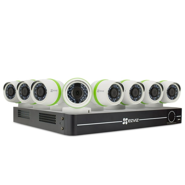 DVR d’EZVIZ d'1 To à 8 canaux avec 8 caméras de type « Bullet » 1080p