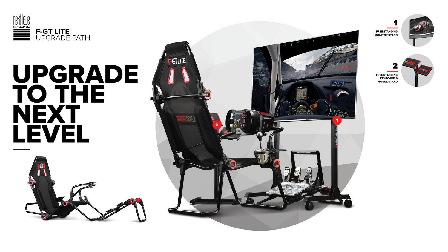 Next Level Racing® F-GT Lite Formula and GT Foldable Simulator
