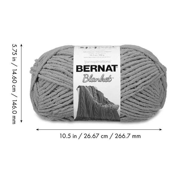 Bernat® Blanket™ #6 Super Bulky Polyester Yarn 10.5oz/300g, 220 Yards 