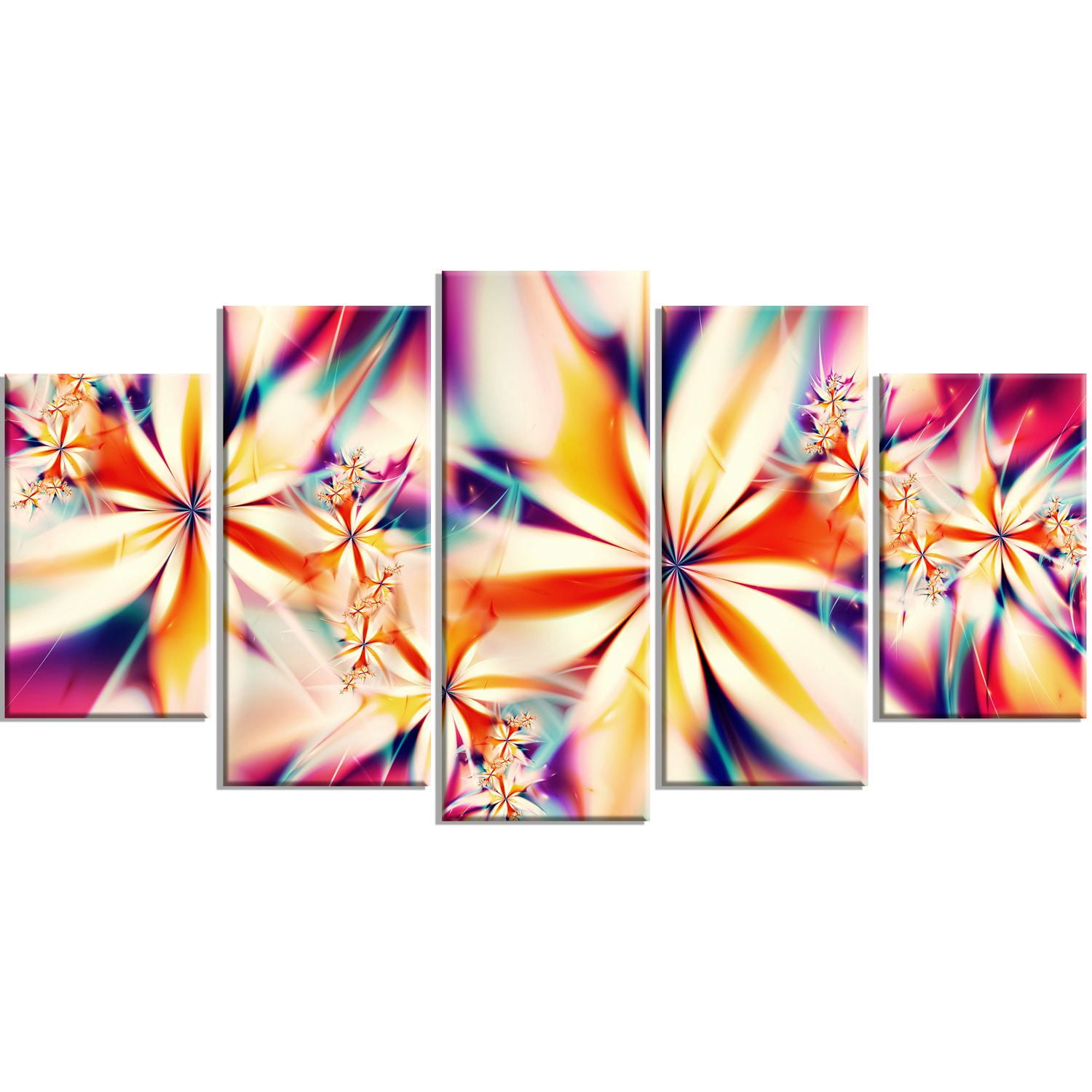 Design Art Crystalize Pink Floral Canvas Wall Art Walmart Canada