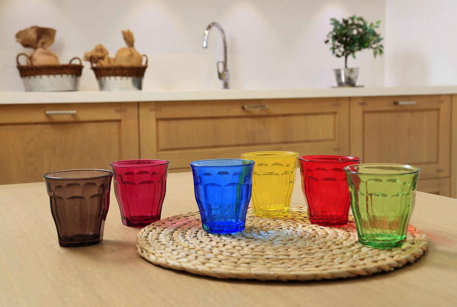 Duralex Picardie Colored Glass Tumbler 250 Ml Set Of 6 Walmart Canada