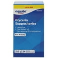 thumbnail image 1 of Equate Glycerin Suppositories, 1 of 3