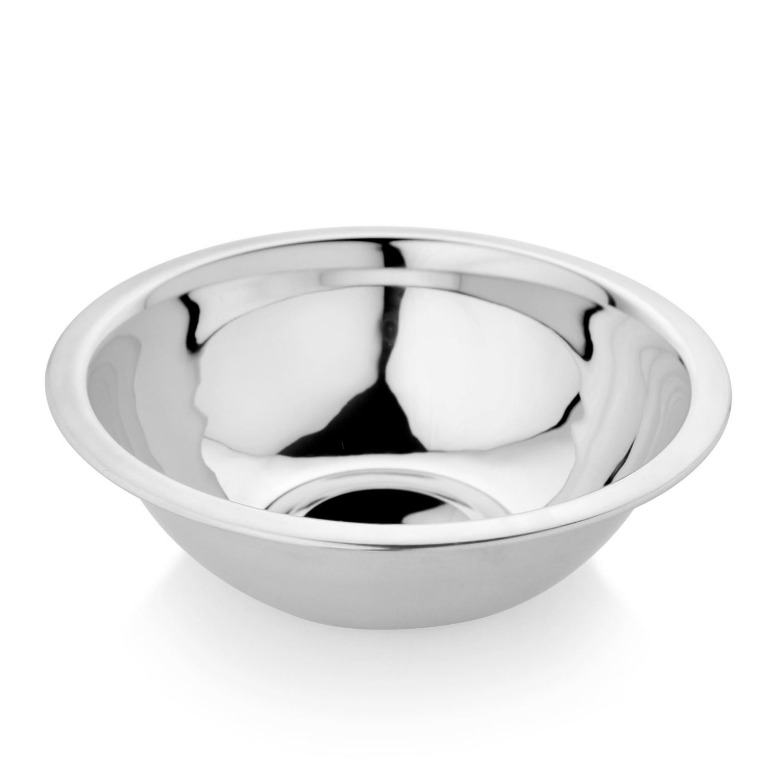 Mainstays Stainless Steel 8 Quart Shiny Matte Silver Mixing Bowl 