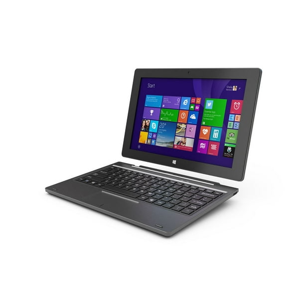 Tablette quadricoeur de 10 po avec processeur Intel, Windows, mémoire de 64 Go, clavier POGO et socle d’accueil articulé - W10, métallique sombre