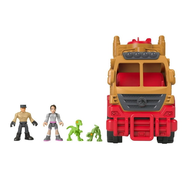 JURASSIC WORLD Colo du crétacé Le camion transporteur de Dinosaure avec Yaz  Imaginext 