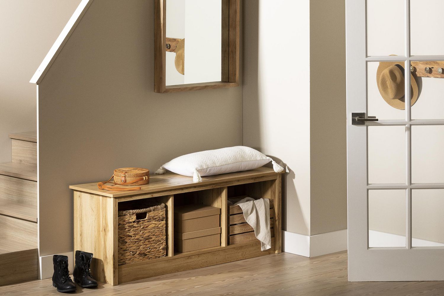 Walmart shop mudroom bench