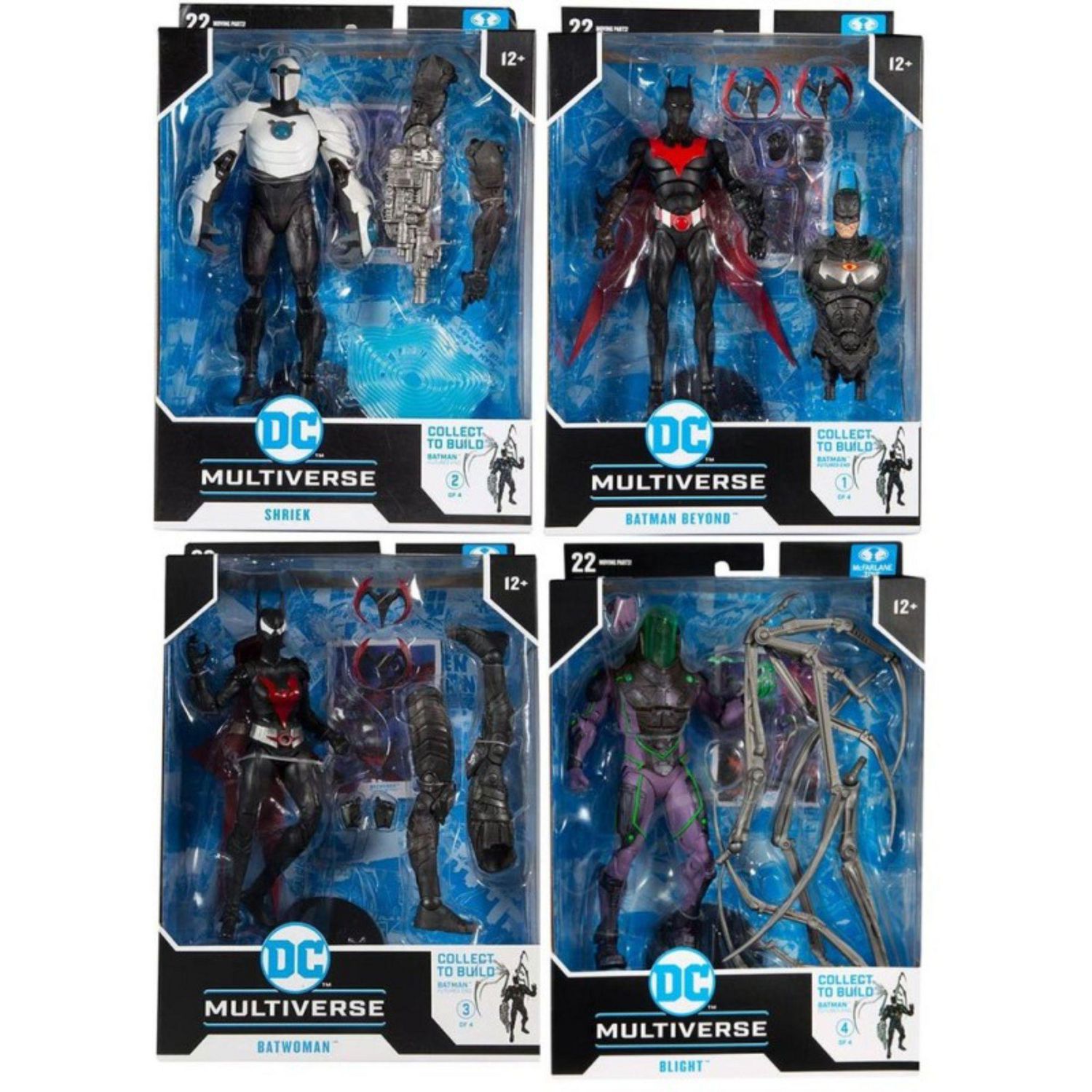 DC Multiverse 7 Inch Action Figure BAF Batman Futures End - Set of