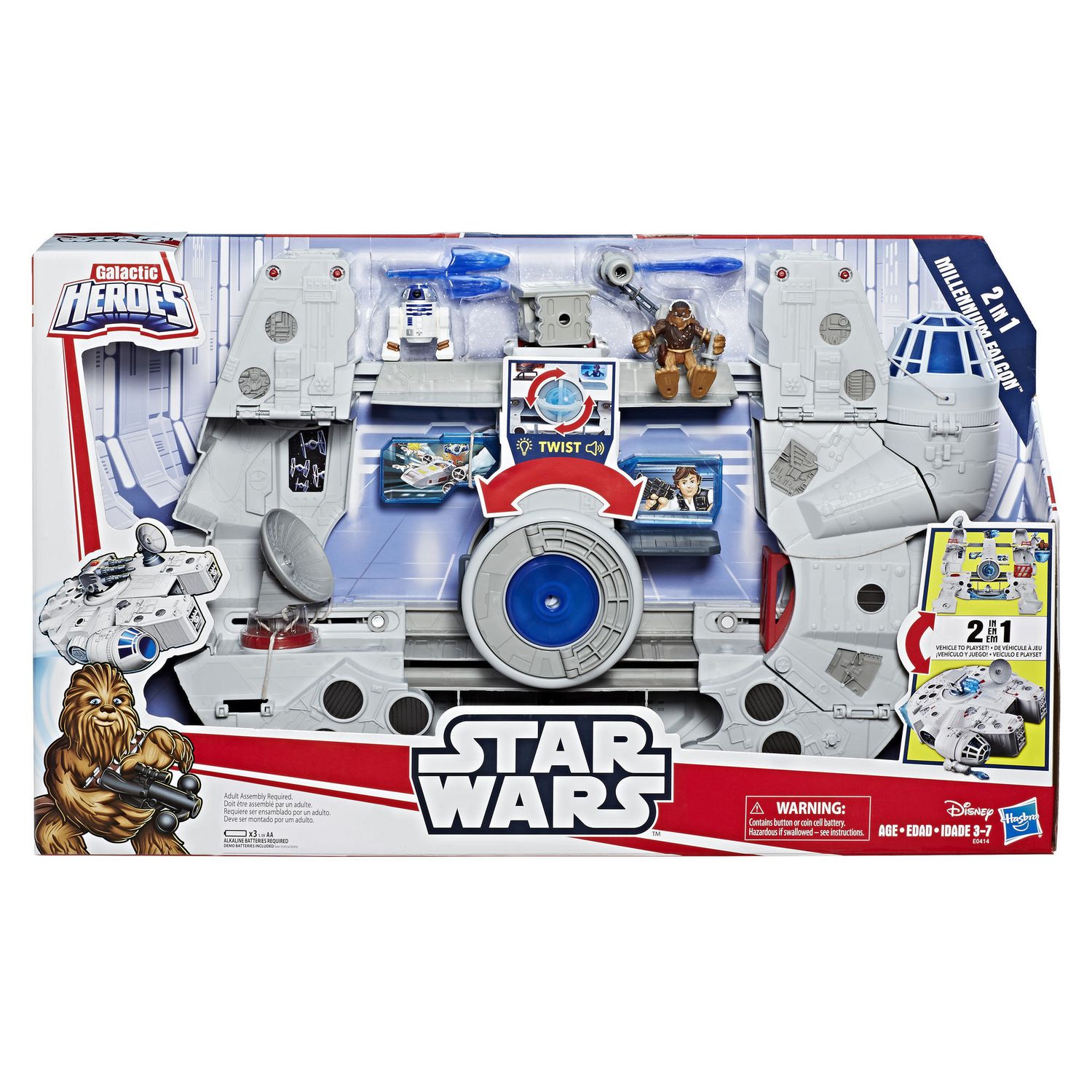 Star Wars Galactic Heroes 2-in-1 Millennium Falcon - Walmart.ca