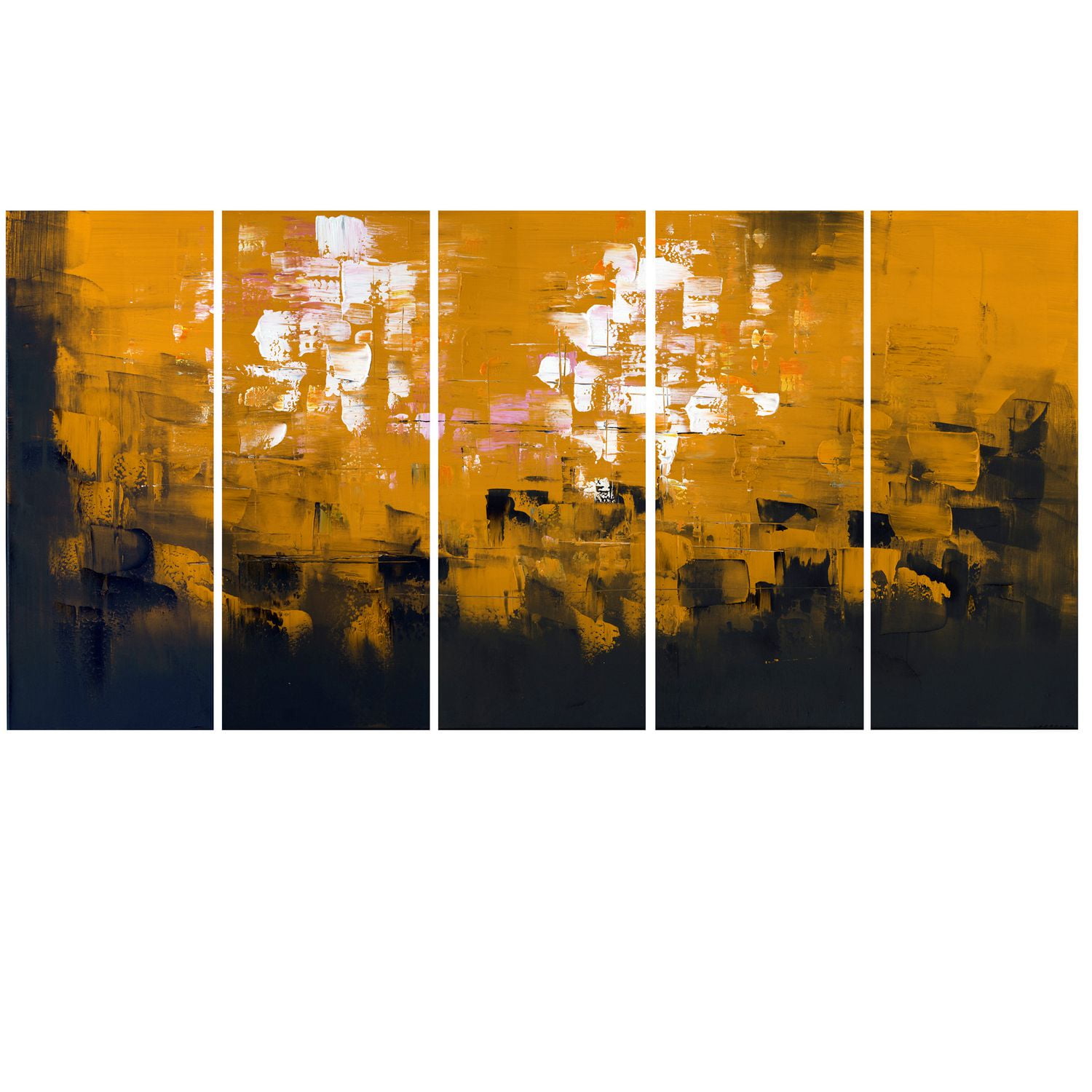 Design Art Orange Abstract Canvas Wall Art Walmart Canada