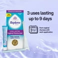 thumbnail image 3 of Replens Long-Lasting Vaginal Moisturizer and Lubricant, Replenish Internal Vaginal Moisture, Immediate Relief, Paraben Free, Estrogen Free, Fragrance Free, 3 Applications, 20.1g, 3 of 4