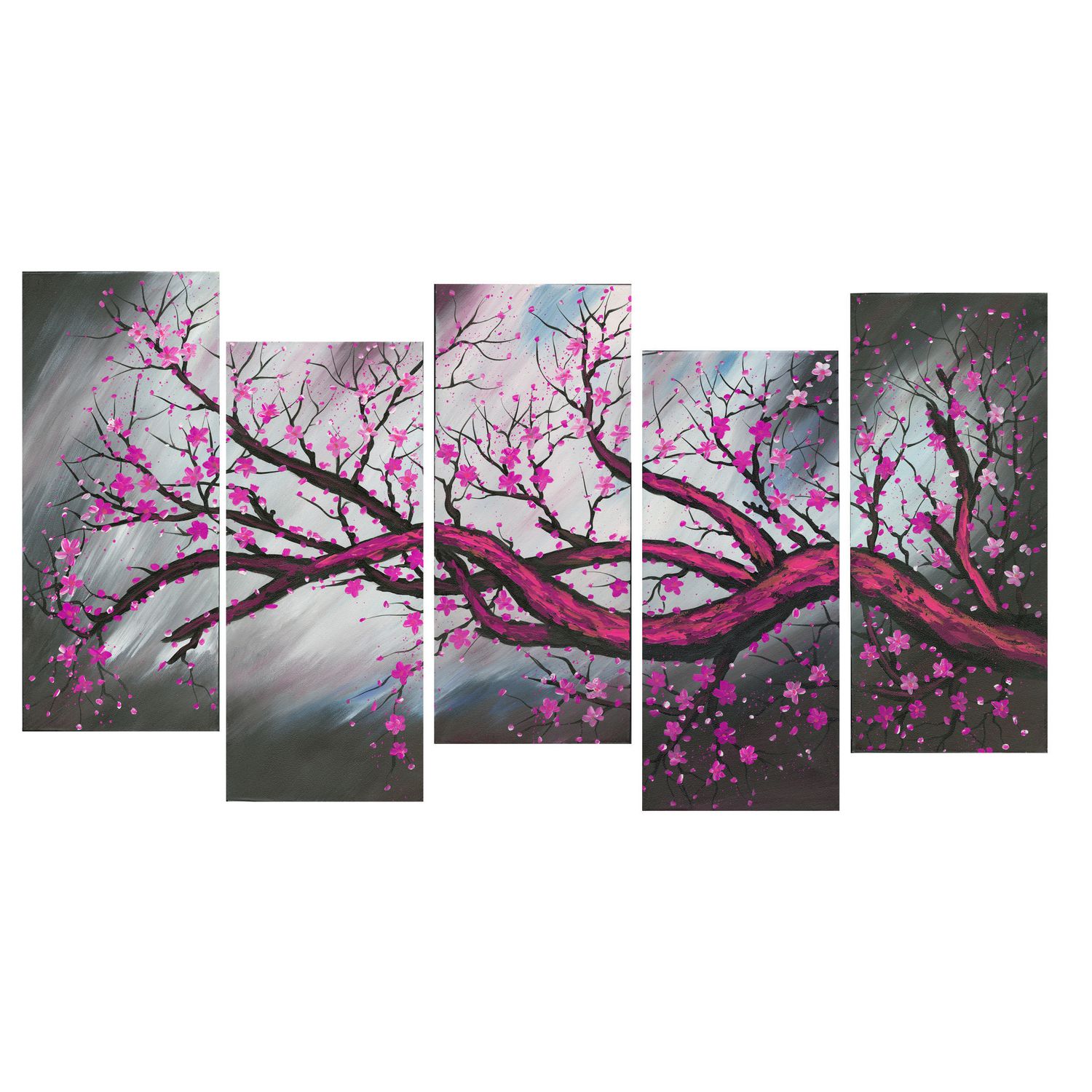 Design Art Purple Blossoming Beauty Canvas Print Set | Walmart Canada