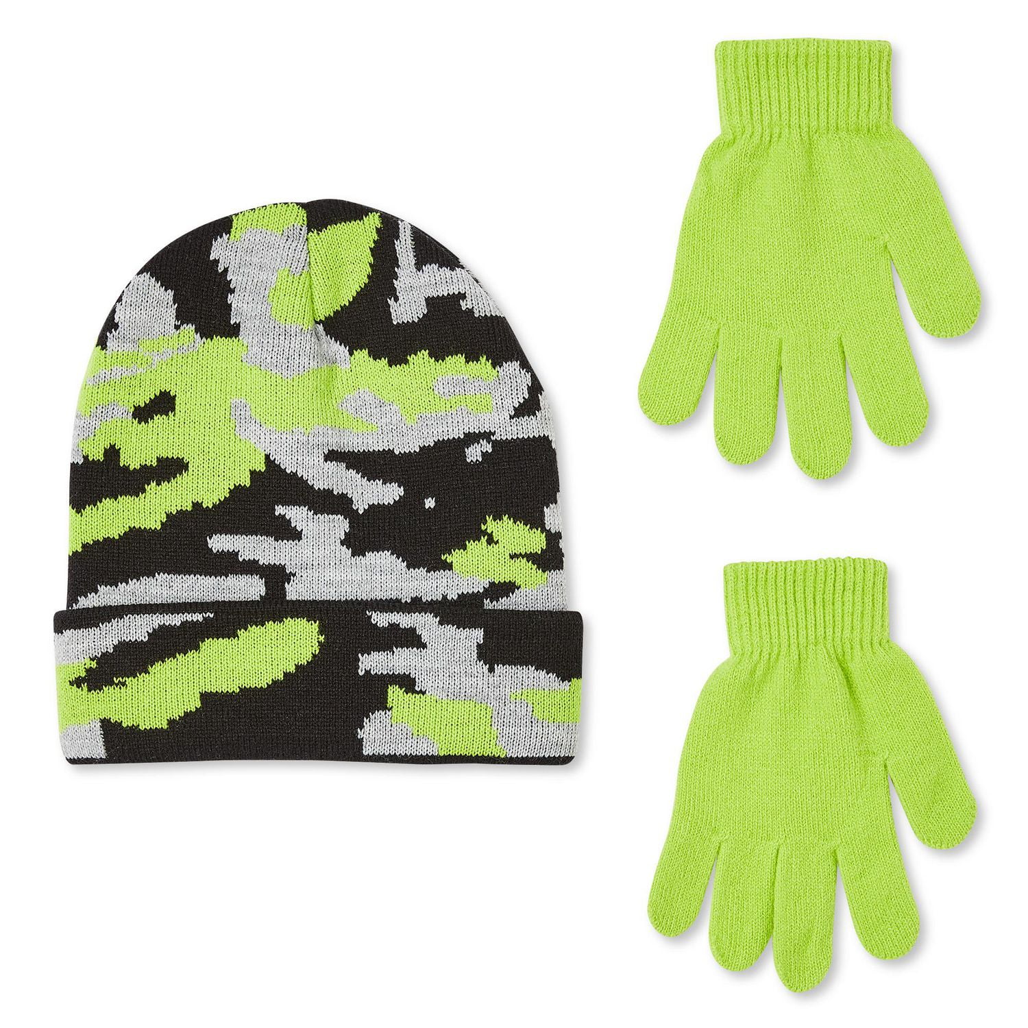 George Boys' Jacquard Hat and Gloves 2-Piece Set