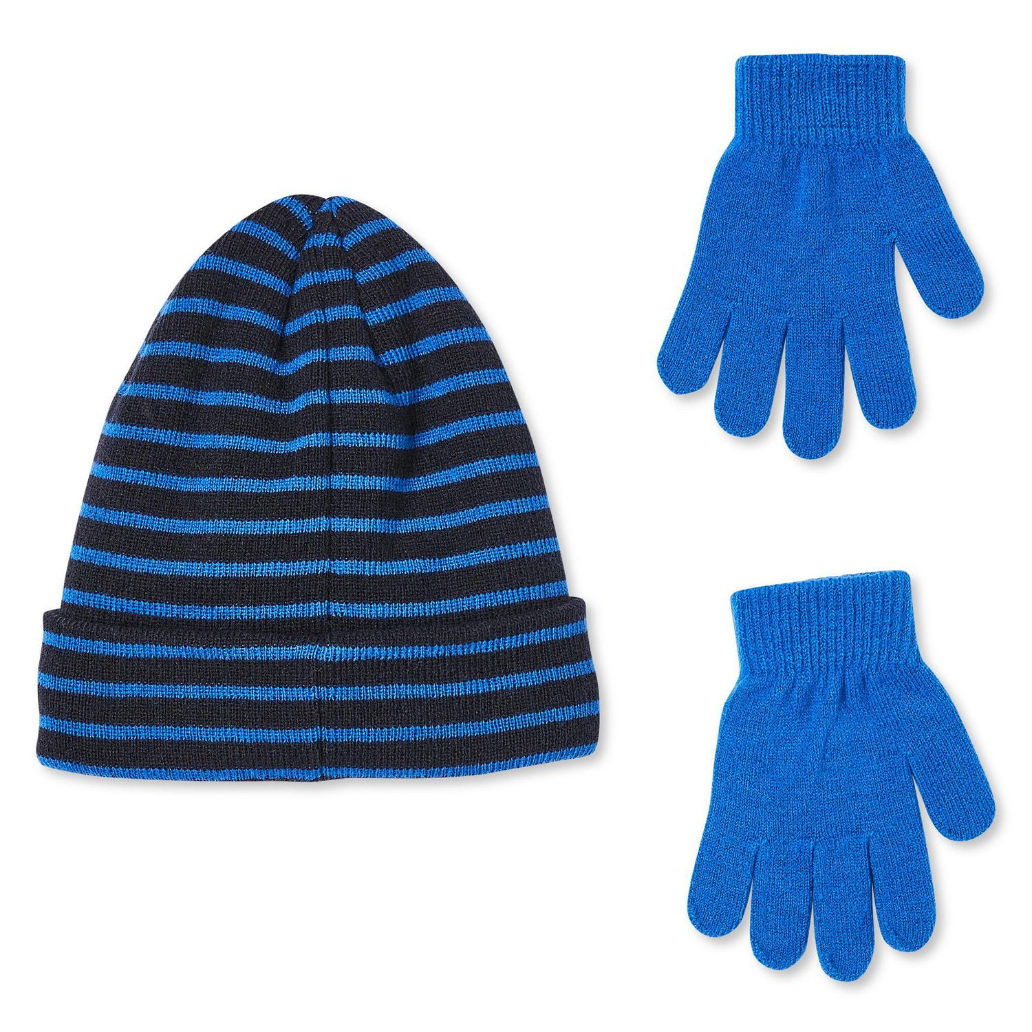 George Boys' Sherpa-Lined Hat and Gloves 2-Piece Set