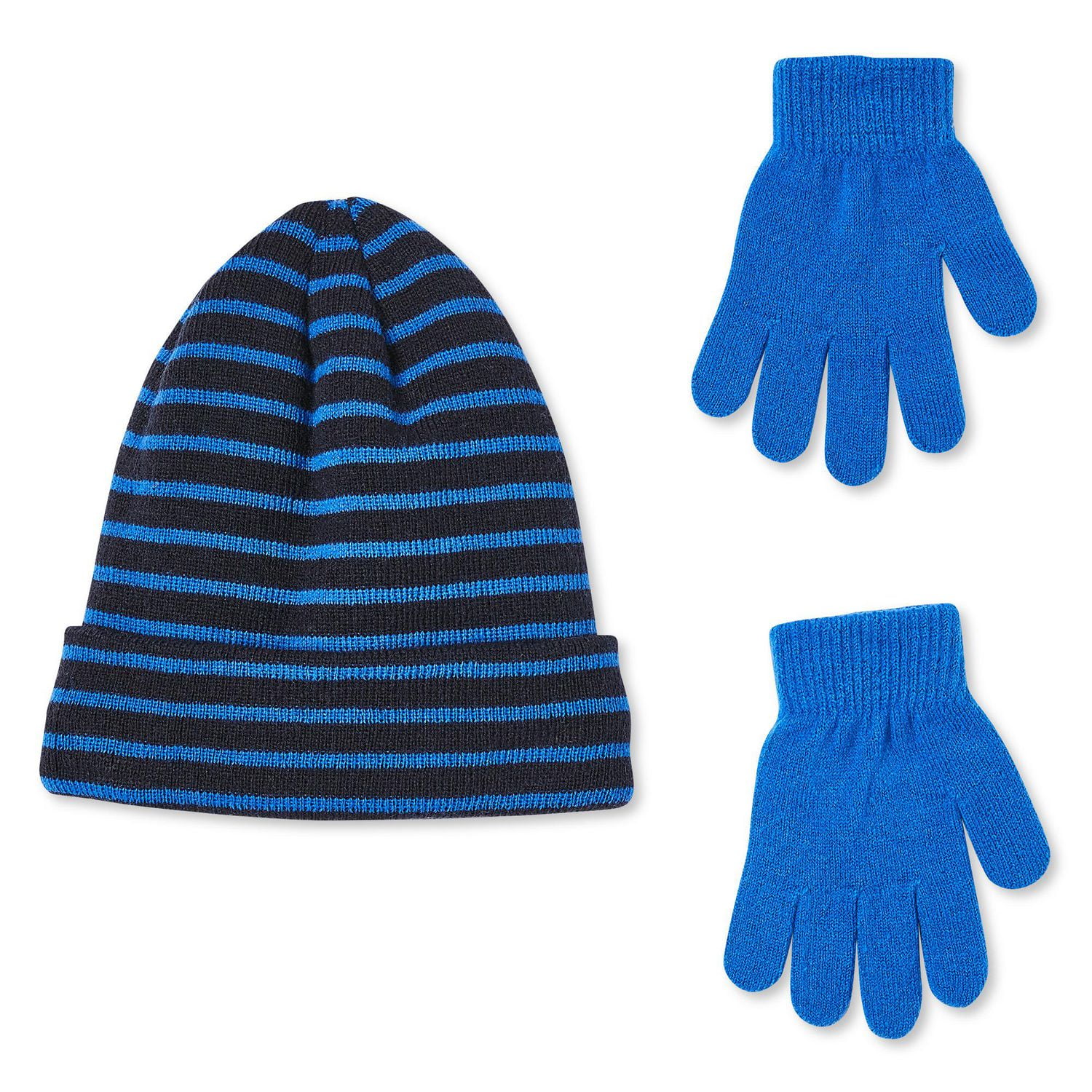 George Boys' Sherpa-Lined Hat and Gloves 2-Piece Set