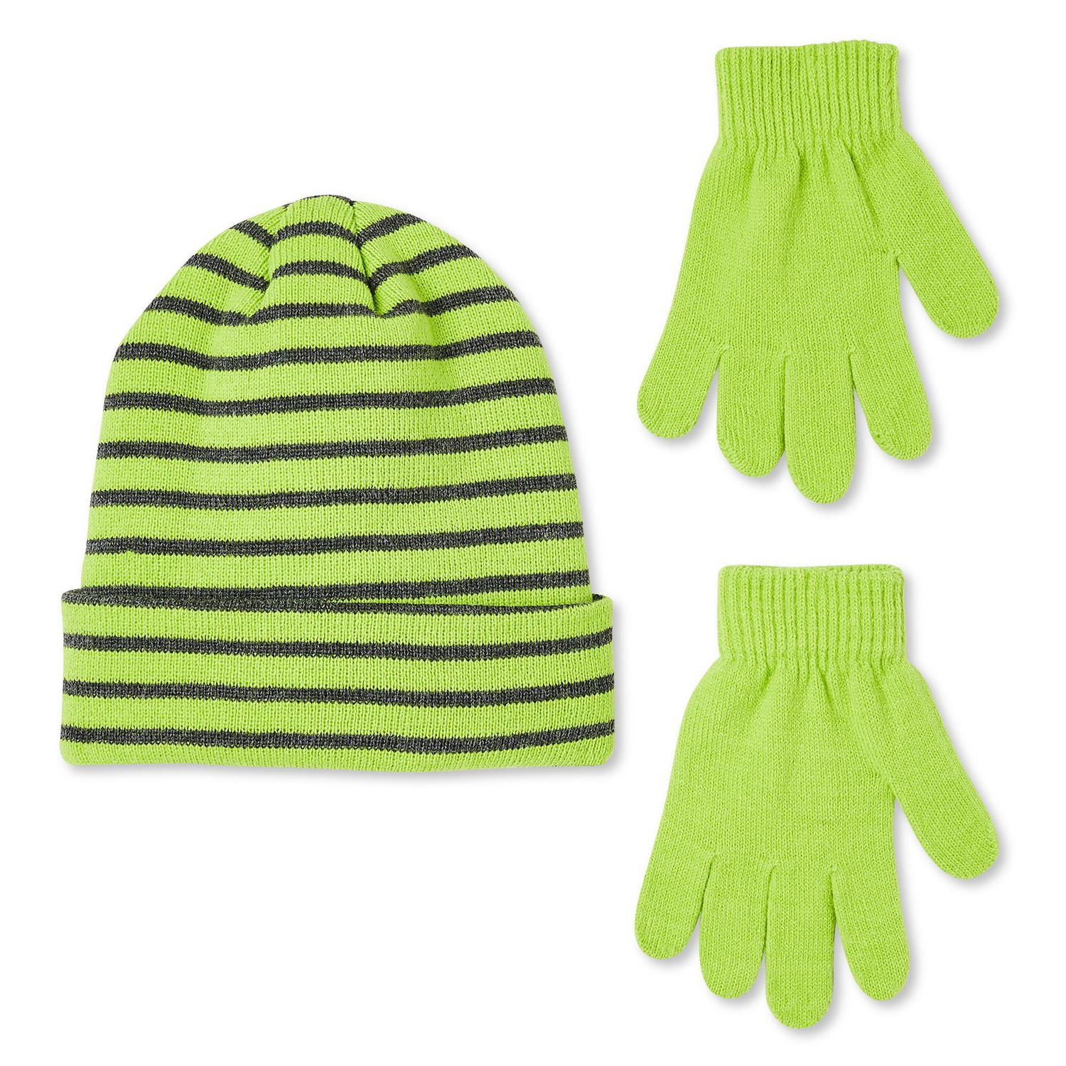 Ensemble 2 pièces avec tuque et gants avec doublure en sherpa George pour garçons