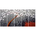 thumbnail image 1 of Design Art - Fleurs Gris et Blanc - Toile Tendue, 1 of 2